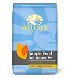 Wellness Simple Solutions Rice and Duck Formula Dog Food, 26-Pound Bag