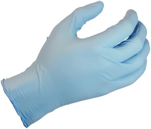 SHOWA 7005 N-Dex Nitrile Glove, Lightly Powdered, 9.5" Length, 4 mils Thick, Large (Pack of 100)