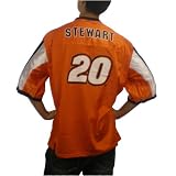 Mens NASCAR #20 Marlin Stewart orange racing jersey. 100% authentic Winner's Circle jersey with name, number and Home Depot logo designs printed on jersey. Sharp colors and logo combination make this one of the hottest race car fan gears around town!