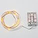BINZET 50 LEDs 3AA Battery Operated Copper Wire String Light, 2 Meters (No Remote), Yellow