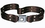 Chocolate Brown Seatbelt Belt With Real Recycled Seatbelt Buckle!