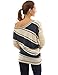 PattyBoutik Women's One Shoulder Striped Reversible Tunic