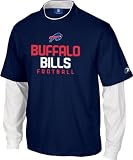 Buffalo Bills -Navy- Upside Layered Long Sleeve T-Shirt
