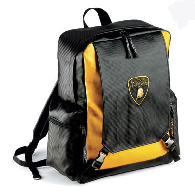 Lamborghini Black Logo Backpack