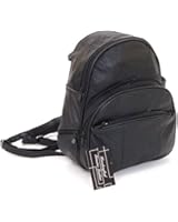 Leather Backpack Purse Mid Size & Convertible into single strap sling Bag or Backpack wearing Multiple Organizer Pockets