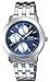 Casio Men's MTP1192A-2A Silver Stainless-Steel Quartz Watch with Blue Dial