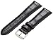 Hadley-Roma Men's MSM898RA-240 24-mm Black Alligator Grain Leather Watch Strap
