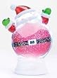 6" Glitter Buddies LED Lighted Color Changing Santa Christmas Glitterdome Disk