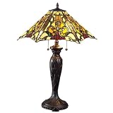 By Zlite-Mandolin Collection Chestnut Bronze Finish 3 Light Table Lamp