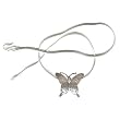 Butterfly Pendant with Chain Sterling Silver Jewelry 1.75 inches