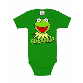 Logoshirt Babygrow Muppets-Kermit-Go Green (Green, 3-6 Months)