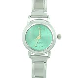 Round Green Christmas Fashion Jewelry Italian Charm Watch
