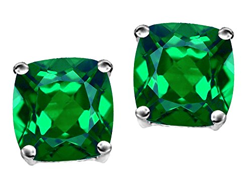 Star K Cushion Cut 7mm Earrings Studs
