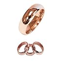 9ct Rose Gold Ladies 3mm D-Shape Heavy Wedding Ring 2.9 GR