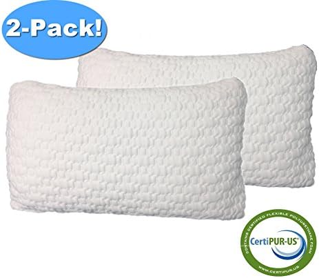 Memory Foam Pillow Visco Elastic 2 Pack