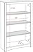 Maple 4-shelf Bookcase