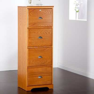 Other Brands The Hawthorne 4-Drawer Vertical Filing Cabinet - Oak - EWB137