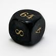 36mm Pearl Doubling Cube, Black with Gold