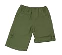 Bright Bots Flying Story Baby Boy Trouser/Shorts in Khaki Soft Cotton Canvas size 2-3 years