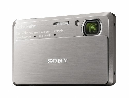 Sony DSC-TX7 10.2MP CMOS Digital Camera with 4x Zoom with Optical Steady Shot Image Stabilization and 3.5 inch Touch Screen LCD (Silver)