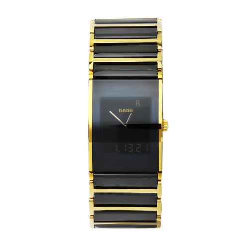 Rado Men's R20799152 Integral Black Digital Dial Stainless Steel Case Watch