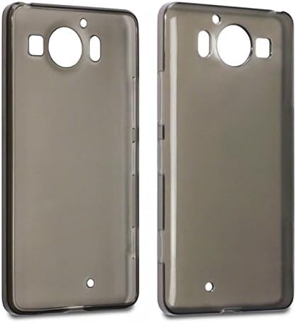 Smoke BlackMicrosoft Lumia 950 Soft Gel TPU Silicone Case Cover Protector