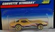 Hot Wheels 1998 Corvette Stingray #1056 Yellow with Flame on the Side