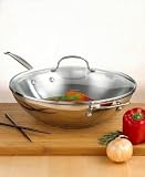 Cuisinart Chef's Classic Stainless 14-Inch Stir-Fry with Helper Handle and Glass Cover