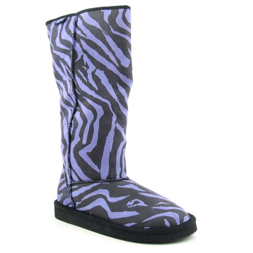 PUNKROSE Zebra Boots Shoes Gray Womens SZ