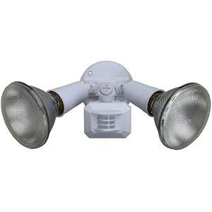 6 Pack Designers Edge L-990WH 110� Motion Activated Dual Floodlight - White