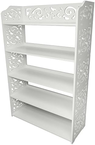 Yi Hai Bookshelf Storage Rack Shoe Rack 23.6in White Set Of One (5-Tier)