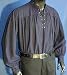 PIRATENHEMD BAUMWOLLHEMD PIRAT HEMD GR. S-XXXL 1427 Dunkelblau