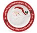 Santa's Rosy Cheeks Plate Ceramic Christmas Eve Holly