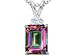 

1.56 cts Mystic Rainbow Topaz and Genuine diamonds penda - 14kt White or Yellow Gold