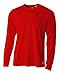 A4 Men's Long Sleeve Birds-Eye Mesh Crew