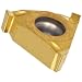 Sandvik Coromant T-Max U-Lock Carbide Grooving Insert, CC Geometry, Left Hand, Neutral Cut, GC1020 Grade, TiN Coating, 3 Edges