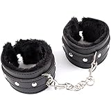 Rbenxia Adult Sex Wrist Handcuffs Pu Leather Restraint Handcuff Belt Black