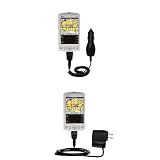 Essential Kit for the Garmin iQue 3200 - includes Car and Wall Charger with Rapid Charge Technology - Gomadic Brand w/ TipExchange Technology