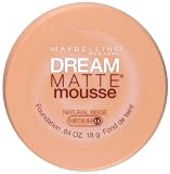 Maybelline New York Dream Matte Mousse Foundation, Natural Beige, 0.64 Ounce