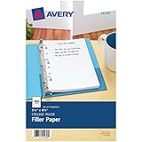 Avery Mini Filler Paper, 5.5 x 8.5", 100 Sheets (14230)