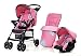 Hauck - Shopper 7 travel system set in Dotty Pink