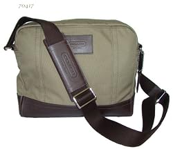 Authentic Coach Camden Canvas Camera Travel Bag 70417 Khaki