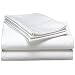 Pike Street 1000-Thread Count Luxury Single-Ply Sateen King Sheet Set, White