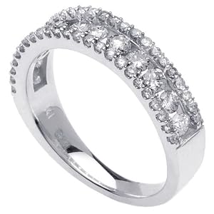 1.00ct Brilliant Round Ladies Diamond Wedding Ring in Platinum White Gold