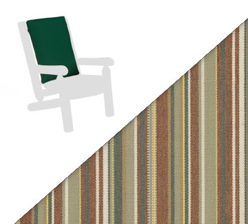 cedar natural outdoor patio back chair cushion earth