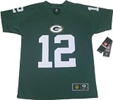 NFL 2012 Green Bay Packers Aaron Rodgers Team Apparel Youth Medium Performance Green Jersey (Size 10-12)