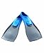 Speedo Rubber Swim Fins (Grey/Blue, Medium)