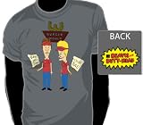 Beavis and Butthead - BURGER WORLD T-shirt - Charcoal