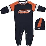 Denver Broncos Infant Coverall & Cap Set - 18 months