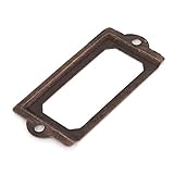 ラベル，SODIAL(R)70 x 33mmキャビネット　棚　引き出し　銘板　ラベル　ホルダーフレーム x 8